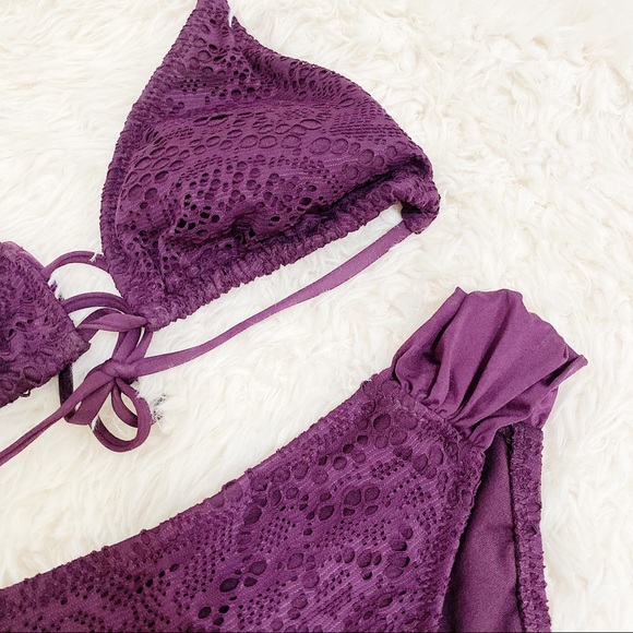 Other - Textured Purple Bikini Set
